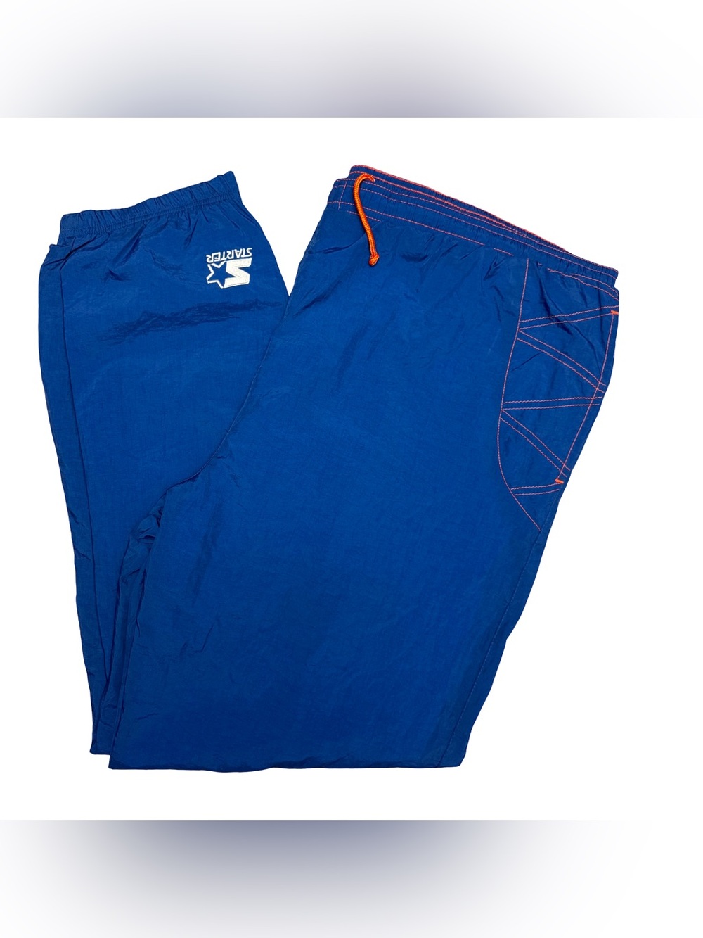 Vintage 1990s New York Knicks Starter NBA Nylon Warm Up Pants Blue XXL NWOT